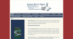 Desktop Screenshot of gooseriverpress.com